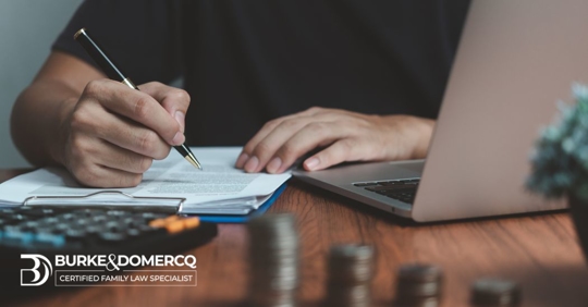 man looking at financials