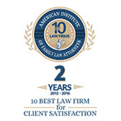 American Institute Of Family Law Attorneys 2 Years 10 Best Law Firms For Client Satisfaction